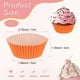 thumbnail image 3 of Uxcell 100-Pack Moldes de Cupcake Estándar para Hornear, Fundas para Cupcake Resistentes a la Grasa para Boda/Cumpleaños/Fiestas/Christmas[Naranja], 3 of 6