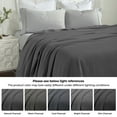 thumbnail image 5 of BNM Classic Cotton Textured Chevron Woven Blanket, Throw, Charcoal, 5 of 9