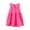 Hot Pink A, variant on Edvintorg Toddler Girl Dress Summer New Solid Color Round Neck Sleeveless Princess Dress Casual Kids Dresses for Girls 1-8 Years