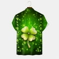 thumbnail image 6 of JFHHQ Men's St Patricks Day Short Sleeve Casual Shirt 3D Printed Autumn Long Sleeve tops Green M, 6 of 6