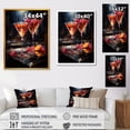 thumbnail image 4 of Designart "Regal Ruby Cocktail in Red" Food & Beverage Canvas Wall Art - Traditional Black Cocktails Entryway Wall Art Print, 4 of 6