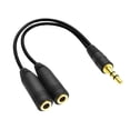 thumbnail image 3 of Adaptador De Cable Divisor De Audio Estéreo De 2x3,5 Mm Macho A 2 Hembra Y Para Micrófono De Auriculares 2 piezas, 3 of 9