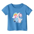 thumbnail image 1 of T-Shirts d'Été pour Garçons et Filles, Mode Florale Décontractée, T-Shirt à Imprimé Floral, Col Rond, Coupe Ample, Manches Courtes, Pull-Over, Chemises de Printemps pour Garçon 4-5T, 1 of 3