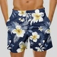 thumbnail image 2 of DIOAZUD Hawaii Swimming Trunks for Men Quick Dry Swim Shorts Floral Patterned Bathing Suit 5 Inch Beach Swimsuit for Surfing Summer Beach Shorts with Pockets S, 2 of 6