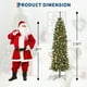 thumbnail image 4 of Árbol de Navidad Pre-Iluminado 7.5 Pies - Estilo Lápiz para Decoración de Interiores y Exteriores, 4 of 13