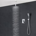 thumbnail image 3 of Kibi Cube Pressure Balanced Ceiling Mounted 2-Function Shower System with Rough In Valve, 3 of 3