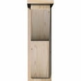 thumbnail image 2 of 7 1/2"W x 12"D x 24"H Crestline Smooth Corbel w/Backplate, Douglas Fir, 2 of 9