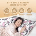 thumbnail image 4 of Picia Poodle Dog Body Pillow Cover - Super Soft Microfiber 20x54 Body Pillow Case - Envelope Closure, Wrinkle, Stain Resistant Body Pillow Cover,Elegant Bedding, 4 of 8