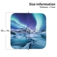thumbnail image 2 of Pofeuu Night At Lake Aurora 1 Print Coasters for Drinks, 4Pack PU Leather Coasters, Bar Drink Coasters for Tabletop Protection, Furniture from Damage-Square, 2 of 6