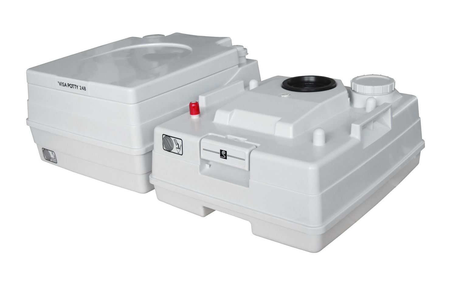 Toilette Visa Potty, 18 litres, gris