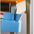 thumbnail image 4 of TORUBIA 4 Pack Magnetic Dry Erase Marker Holder, Plastic Whiteboard Marker Holder, Magnetic Marker Pen Pencil Holder for Whiteboards, Refrigerator, Locker and Metal Cabinet, 2 White, 2 Blue, 4 of 7