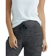 thumbnail image 4 of Hanes Women French Terry Pant Sweatpants Drawstring Soft Tag Free Drawcord Waist, 4 of 5