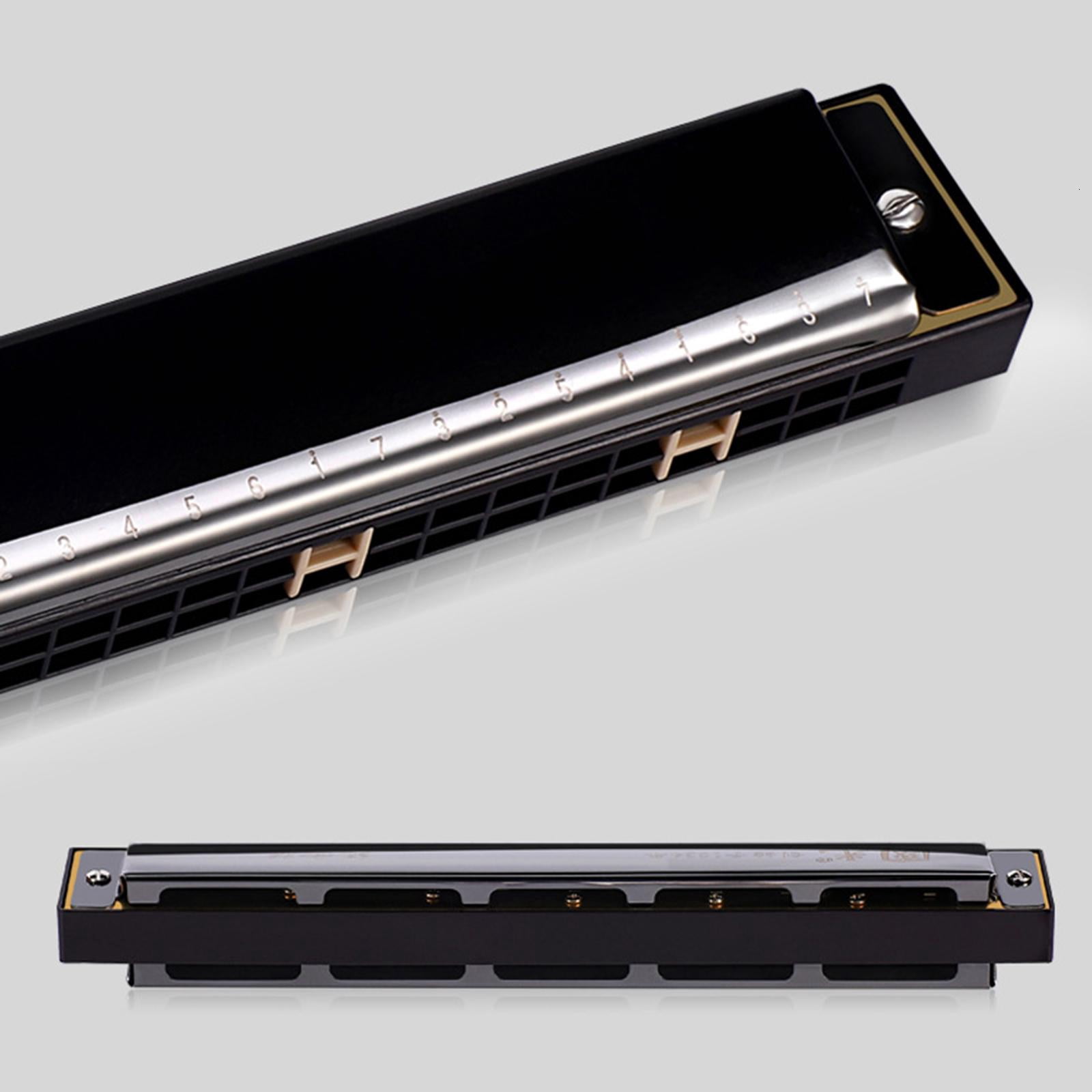 Yihuala for C Harmonica Diatonic Double Tremolo Beginner Harmonicas with Hard for Case & Cloth for Musical Instrument ,2