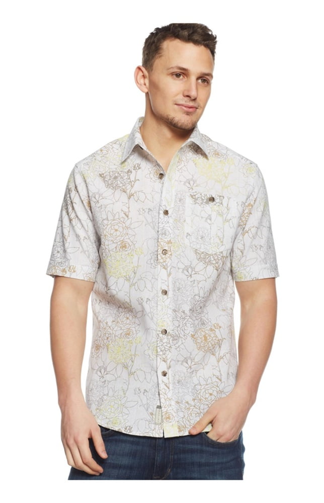 Sean John Mens Linen Floral Print 