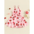 thumbnail image 2 of Bagilaanoe Toddler Baby Girl Summer Dress Print Sleeveless A-line Dresses 1T 2T 3T 4T 5T 6T Kids Casual Swing Sundress, 2 of 7