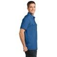 thumbnail image 3 of K557 Port Authority Mens Sport Shirt Oxford Pique Double Pocket Polo, 3 of 6