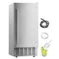 thumbnail image 1 of KFFKFF Undercounter Built-in Ice Maker, 66 Lbs/Day Under Counter Nugget Ice Maker Machine with Reversible Door Stainless Steel, Freestanding Ice Maker for Commercial Home Kitchen, 1 of 9