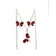 thumbnail image 3 of COLLAR DE LIBELULA ROJA DE PLATA Y ARETES, 3 of 4