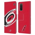 thumbnail image 1 of Head Case Designs Officially Licensed NHL Carolina Hurricanes Oversized Leather Book Wallet Case Cover Compatible with Samsung Galaxy S20 / S20 5G, 1 of 6