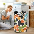 thumbnail image 5 of Yayeee Freestanding Laundry Hamper with Handle Collapsible Large Storage Basket for Clothes, Black Clover Pattern, 5 of 7