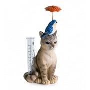Wind & Weather Cat and Bird Rain Gauge