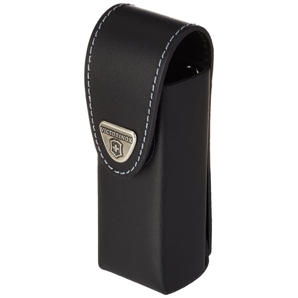 Funda de Cinturón de Cuero con Cierre de Velcro para Cuchillos Victorinox