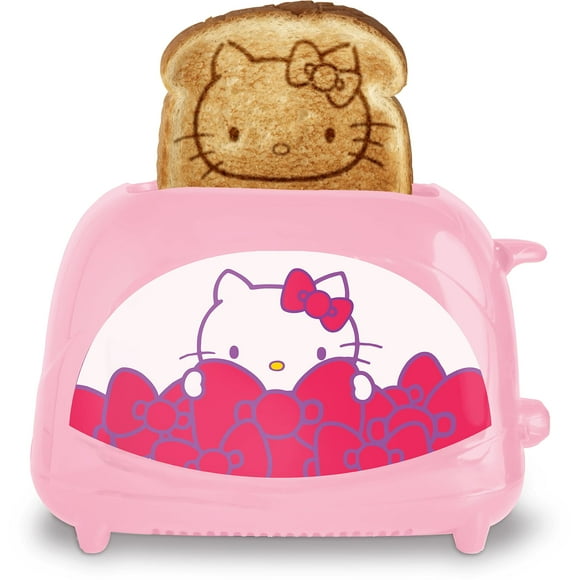 Uncanny Brands Hello Kitty Grille-Pain Deux Tranches - Grille Votre Chat Préféré sur Votre Toast
