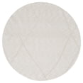 thumbnail image 2 of Harlow Hill Villa 6' Round Cream Abstract Performance Indoor Area Rug, 2 of 7