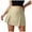 Beige, variant on vigerkar Womens Mini Skirt Casual Y2k High Waisted Skorts Split Bodycon Skirts with Shorts Underneath Club Streetwear (Brown, S)