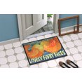 thumbnail image 4 of Carolines Treasures 6052MAT Tapis Poisson - Poisson Embrassant Intérieur Ou Extérieur - 18 x 27 Po., 4 of 4