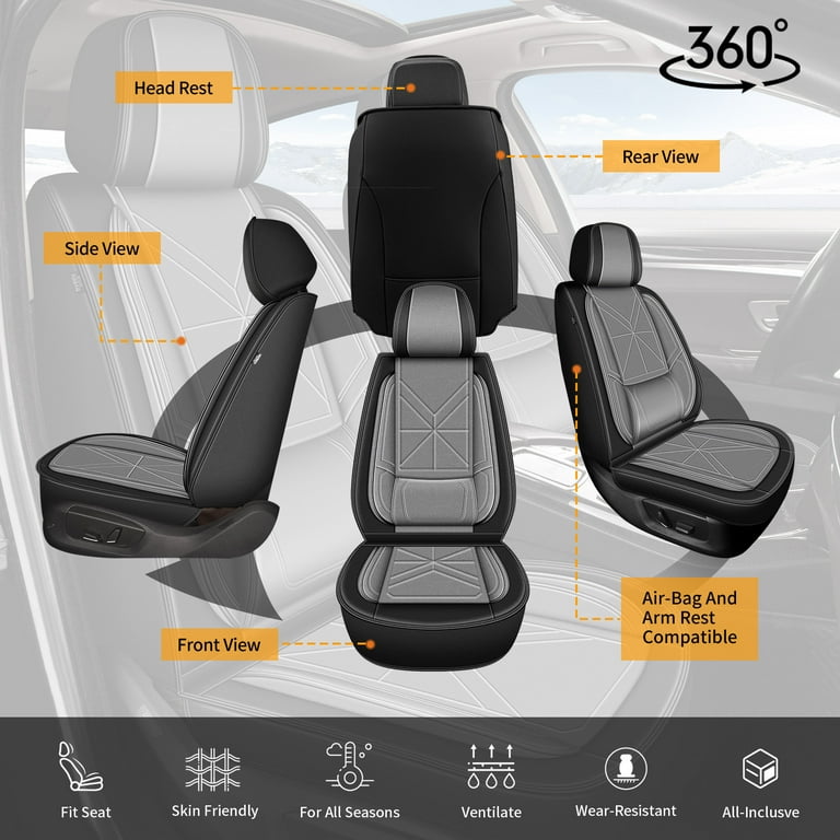 DIKSOAKR Car Seat Covers Full Set Fit For Kia Soul 2010-2025