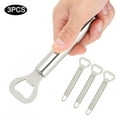 thumbnail image 5 of Compact & Portable Kitchen Tools for Effortless Lid Removal Mini Stainless Steel Beer Bottle Openers, 3-Pack, 5 of 8