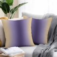 thumbnail image 2 of Dark Purple Khaki Ombre Throw Pillow Covers 18x18 Inch Set of 2, Modern Abstract Art Gradient Waterproof Outdoor Pillow Covers, Decorative Cushion Pillowcases for Couch, Sofa, Bed, Garden, Patio, 2 of 9