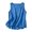 Sky Blue, variant on Crgrtght Women Linen Curved Hem Round Neck Sleeveless Casual Basic Loose Tank Tops Button Shirt, Blue XXL