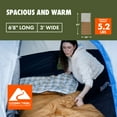 thumbnail image 3 of (2 pack) Ozark Trail 35F Flannel Lined Rectangle Adult Sleeping Bag - Brown (80" x 36"), 3 of 18