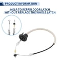 thumbnail image 4 of Cable de Pestillo de Puerta Unique Bargains Número de Liberación de Cable de Puerta No.4F0837085A para Audi A6/S6 2005-2011, 4 of 6