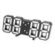 thumbnail image 2 of Reloj digital LED 3D Bling Bling Control de voz inteligente Ajuste automático de brillo Concha negra Letras rojas, 2 of 12