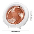 thumbnail image 2 of Ventilador eléctrico pequeño de escritorio con cabezal giratorio 360, ventilador de techo colgante de 3 velocidades, 2 of 9
