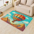 thumbnail image 2 of Hot Air Balloon Area Rugs for Bedroom Living Room - 4x6 ft - Colourful Carpet for Home Decor - Cartoon Patterned Decorative Indoor Large Rug - Washable & Soft & Non Slip & Low Pile (ZF&7464), 2 of 7