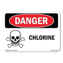 OSHA Danger Sign - Chlorine | Decal | Protect Your Business, Construction Site, Warehouse & Shop Area |  Made in The USA