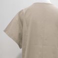 thumbnail image 4 of Robe d'Été pour Femmes 2024 Mode Grande Taille Manches Courtes Couleur Unie Col en V Douce Confortable Longue Robe Rabais de 50 % Liquidation!, 4 of 7