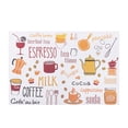 thumbnail image 1 of Flmtop 1PC PVC Coasters Petit Déjeuner Imprimé Coasters Élégant et Élégant Tapis Repas Résistant à la Chaleur Antidérapant Coasters Napperons de Protection pour la Cuisine Bol Tampons Boire des Tapis, 1 of 8