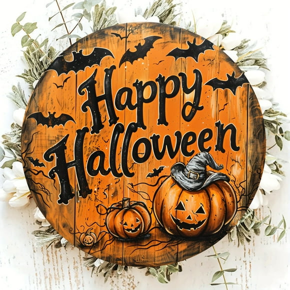 Viflosae Popular Home Decoration Halloween Castle Welcomes Wooden Circular Decorative Signs All flyers & lookbooks