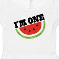 thumbnail image 4 of Inktastic I'm One 1st Birthday Watermelon Girls Baby Dress, 4 of 5