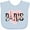 Blue, variant on Inktastic Paris Pink Heart Eiffel Tower with Flowers Boys or Girls Baby Bib