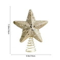 thumbnail image 3 of Christmas Tree Topper Star, Gold Plastic Tree Top Decoration for Holiday Parties Home Decor, Festive Gift Idea(Gold), 3 of 6