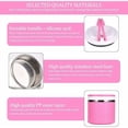 thumbnail image 3 of Jinsinto 600ml Pink Insulated Lunch Box 1 Layer Thermos Insulated Box Stainless Steel Insulated Hot Food Storage Container, 3 of 5