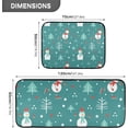 thumbnail image 3 of SKYSONIC Snowman 2 Pieces Kitchen Rug Cushioned Anti-Fatigue Kitchen Rugs Set for Home Office Laundry,19.7" x 27.6"+19.7" x 47.2", 3 of 7