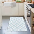 thumbnail image 4 of Light Blue White Checkered 2x3ft Non Slip Area Rug Modern Minimalist Watercolor Country Farm Washable&nbsp;Soft Area Rugs for Living Room, Indoor&nbsp;Circle Carpet for Bedroom Dining Room Kitchen, 4 of 9