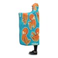 thumbnail image 2 of HATIART Hooded Throw Wrap Cartoon Octopus Wearable Blanket 56x80 Inch Comfortable Softness, 2 of 3
